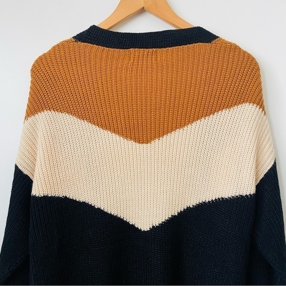 Dreamers Colorblock Long Cardigan, Sz S/M - Picture 7 of 8